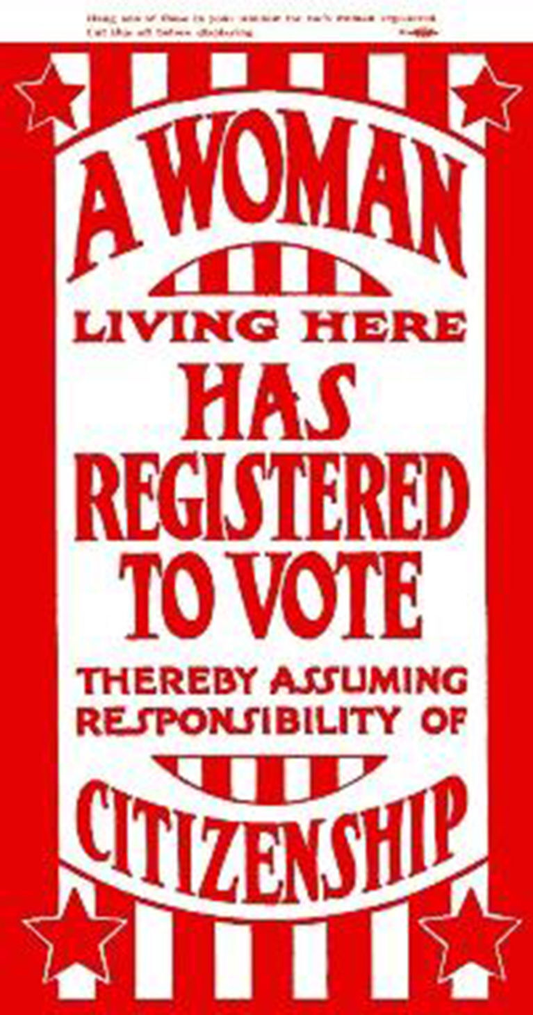 Women voting print